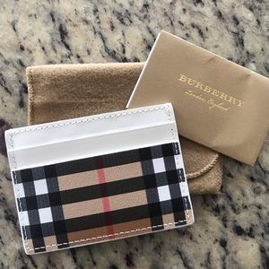 Burberry Leather Card Case Wallet